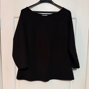 Vixen by Micheline Pitt Black Long Sleeve Top